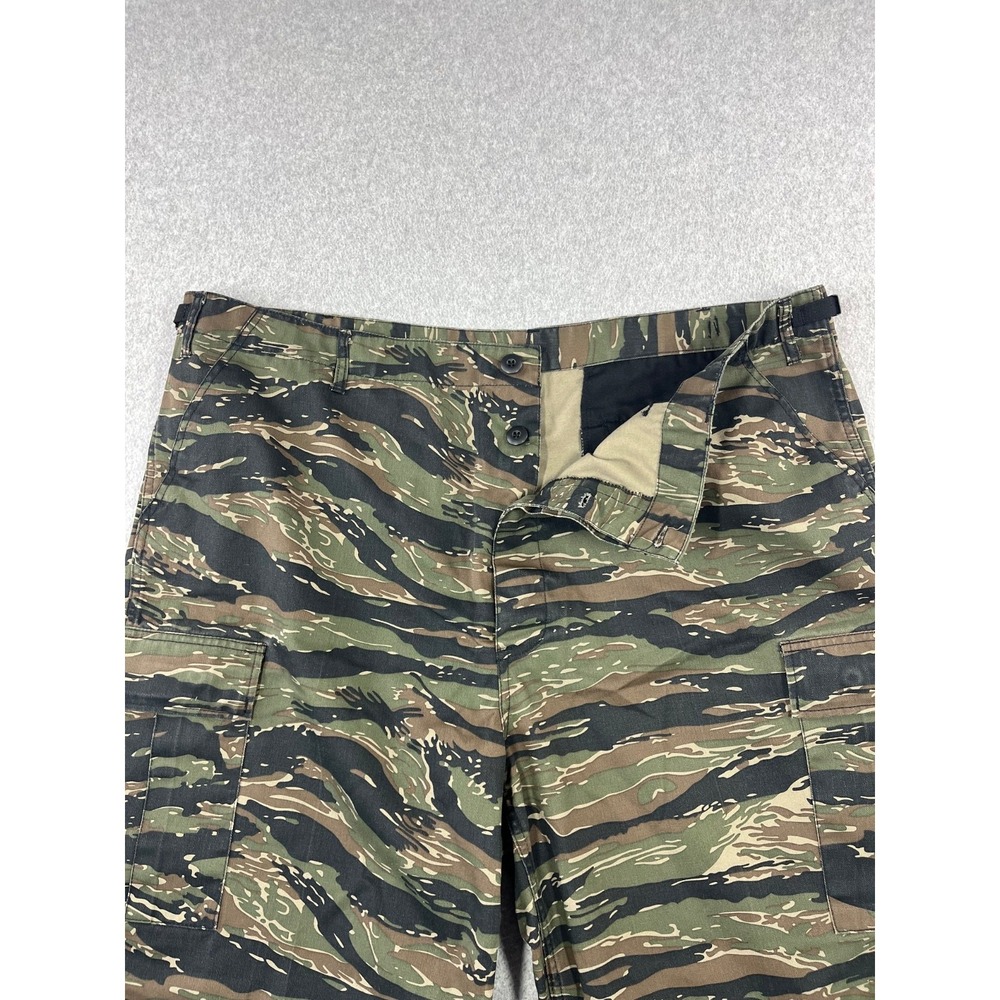 Rothco BDU Camo Shorts Mens 2XL  Tiger Stripe Cargo Pockets Button Fly